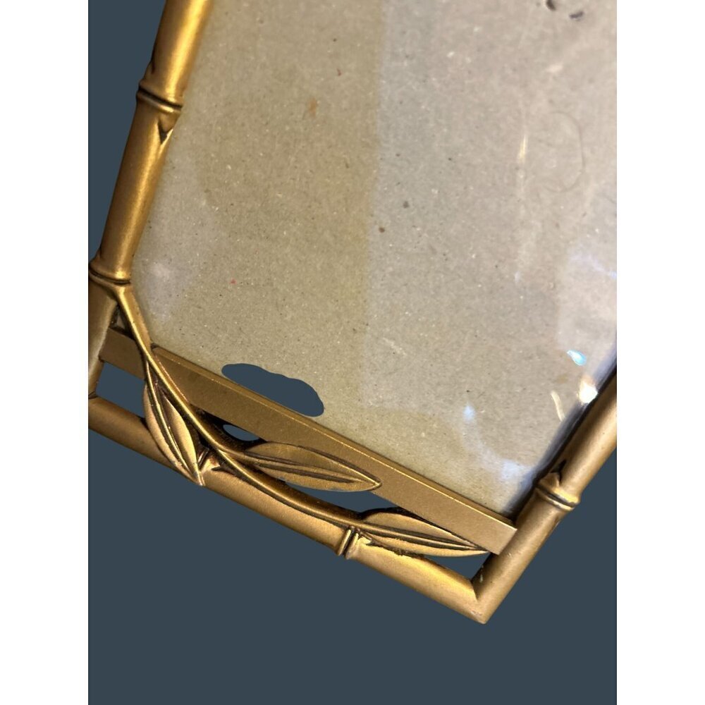 ELSA L, Inc. Gold Bamboo-Style Picture Frame With Leaf Detail & Easel Backing - Picture 3 of 8